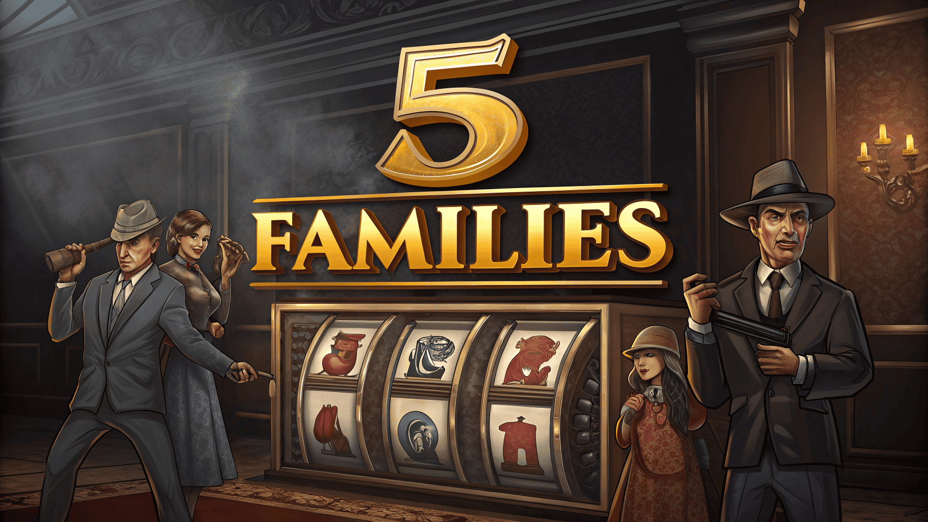 Rebut Jackpot Geng di Slot 5 Families dari Red Tiger